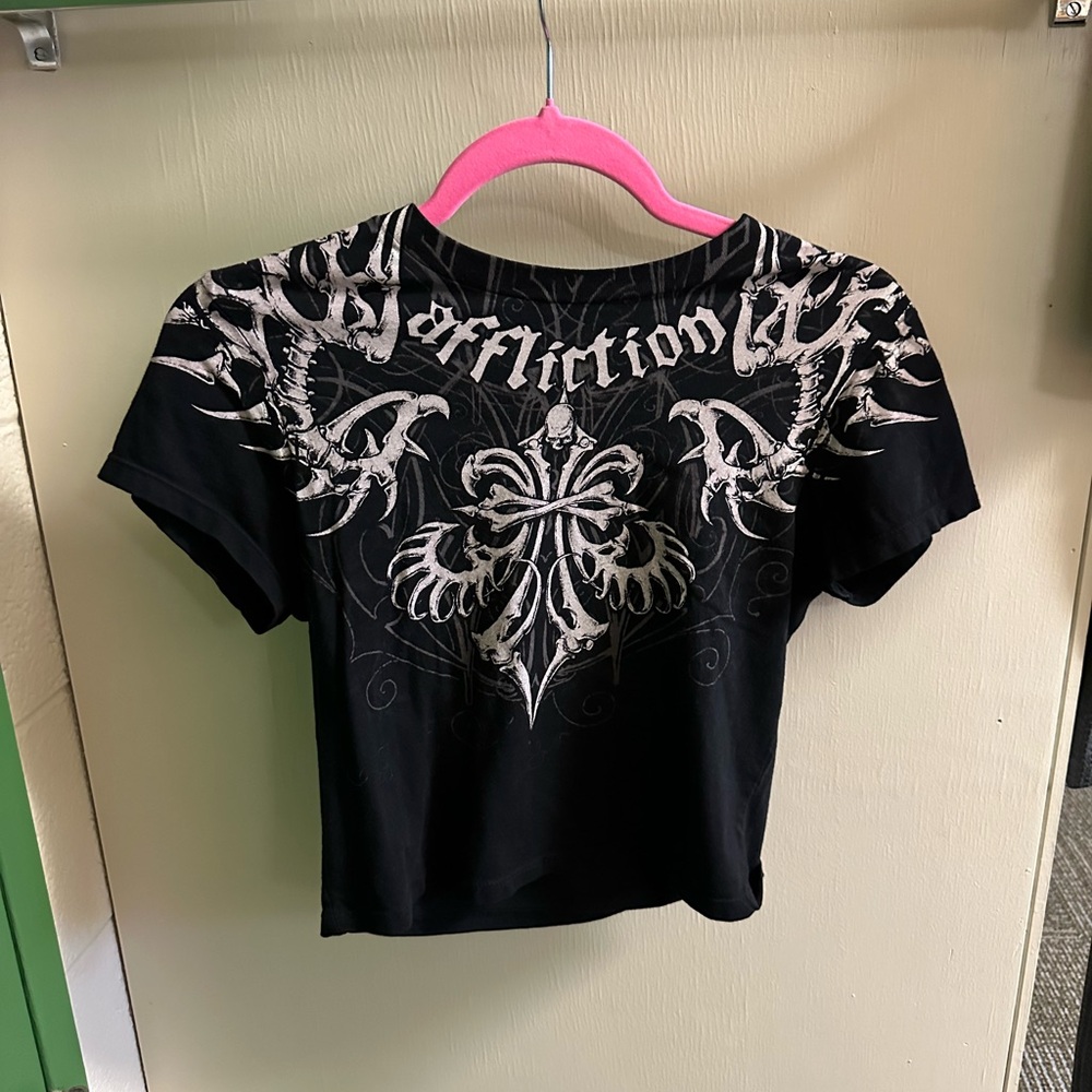 Affliction Black & White Graphic Tee